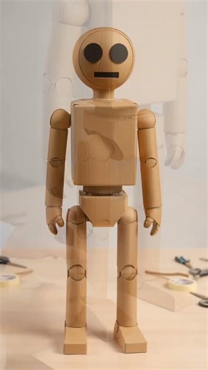 Construí un ROBOT de Cartón que se mueve 🤖📦 #Tech