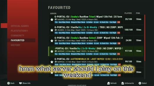 Explore the Best Rust Game Servers This Weekend