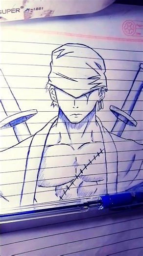 zoro drawing ✨ (One Piece) #zoro #trending #viral