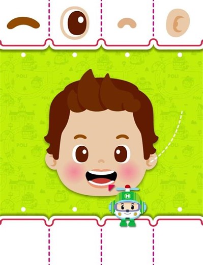 What Is On A Person's Face? #robocarpoli #shorts