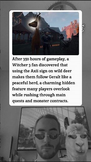 Witcher 3 Axii Sign Commands Deer