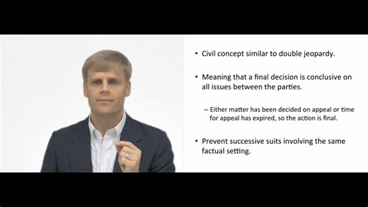 Res Judicata - Civil Trial