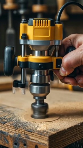 Mini plunge router #woodworking