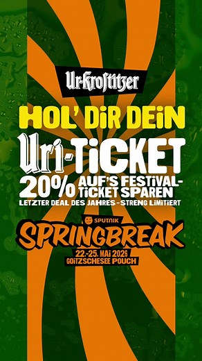 Sichert euch das Ur-Krostitzer Festivalticket mit Rabatt!