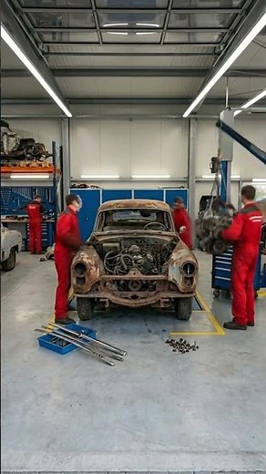 Abandoned Oldsmobile 88 Restored in Seconds! 🤯🔥 #Shorts #carrestoration #carrestorationproject