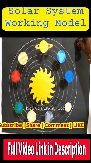 solar system working model - rotation - shorts - howtofunda - without balls