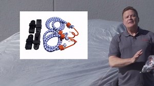 AllGuard Gust Strap Wind Protector Kit – Heavy-Duty Car Cover Straps with Bungee Cords and Hooks & Strong Locking Clips, Universal Fit for Most Cars, SUVs, Trucks, Keeps Covers Secure in High Winds