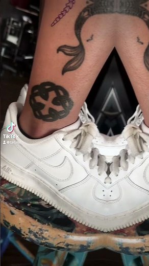 Skeleton snake tattoo process