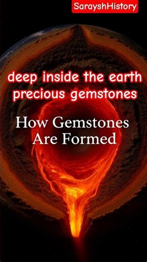 How Gemstones Are Formed 💎 | Part 1 #historyshorts SarayshHistory#history #facts