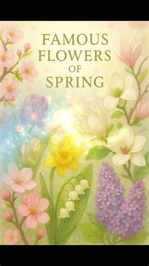 🌸 Famous Flowers in Spring / New Year 🌸 Each flower has a name. Each name has a meaning. Let’s learn English with the beauty of spring 🌼 ✨ Cherry Blossom – renewal & beauty ✨ Peach Blossom – luck, love & prosperity ✨ Apricot Blossom – joy & success ✨ Tulip – love & new beginnings ✨ Lily of the Valley – happiness & good luck (And many more beautiful spring flowers 🌸) 📚 Learn vocabulary   meaning   culture in one scroll 🌱 Easy English – visual – memorable 💡 Perfect for beginners & young lea
