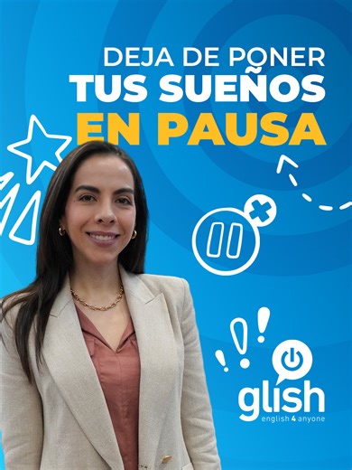 Hay oportunidades que no vuelven a tocar la puerta. Trabajos, becas, proyectos, experiencias. El inglés no debería ser lo que te frene. Debería ser lo que te empuje. En GLISH entrenas con un método conversacional que te hace pensar en inglés y medir avances reales desde el inicio. 🚀 Deja de posponer. Empieza hoy.