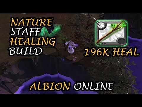 Regular Nature Staff Healing Build - 196K HEAL - Albion Online (Arena)