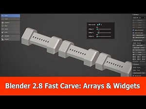Blender 2.8 Fast Carve Update: UI Widgets for Arrays