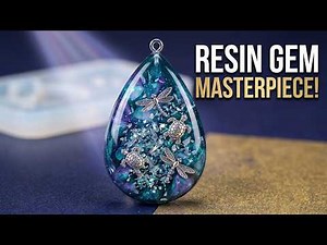 UV resin jewelry that looks like gems