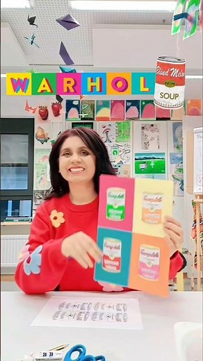 Andy Warhol Art Projet for Kids with Miriam R. Krüger #kidsworkshop #miriamrkruger #andywarhol