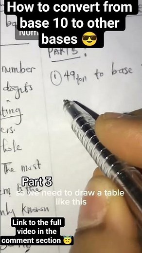 How to convert from base 10 to other bases 😎 #mathematics #learnmath #stemeducation #numberbases