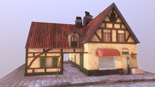 Osono's Bakery from Kiki's Delivery Service - 3D model by Harleigh B. (@spicypoptarts)