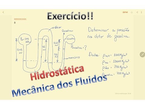 Hidrostática | Mecânica dos Fluidos | Exercício 1