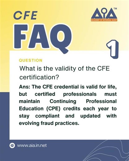 CFE FAQs: How long is it valid? How does it boost your career? #cfe #acfe #fraudexaminer #aia #cia