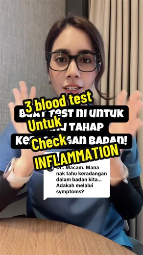 Replying to @Muzilah Abdul Rahman 3 test untuk tahu tahap keradangan dalam badan kita! Tapi, test2 ni jarang dilakukan walaupun dia penting untuk mencegah penyakit! #wellness #health #malaysia #fyp #test