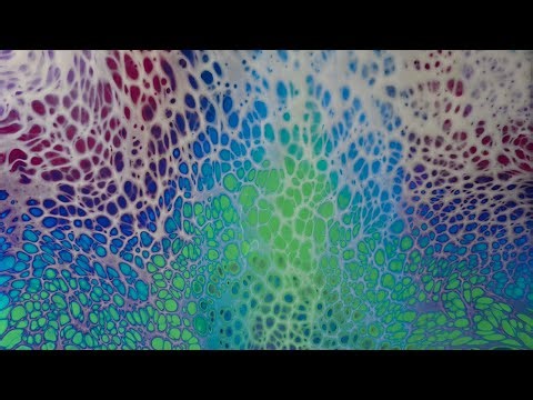 (570) FLUID ART - Swipe Technique Tutorial Featuring Artist Loft Ready Mixed Pouring Paints
