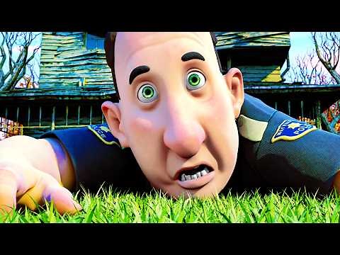 Swallowing The Police Alive Scene | MONSTER HOUSE (2006) Movie CLIP 4K