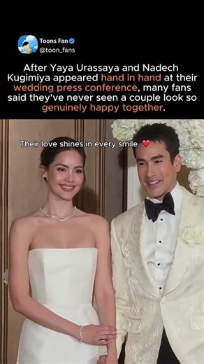 yaya urassaya sperbund and nadech kugimiya sharing sweet moments #wedding