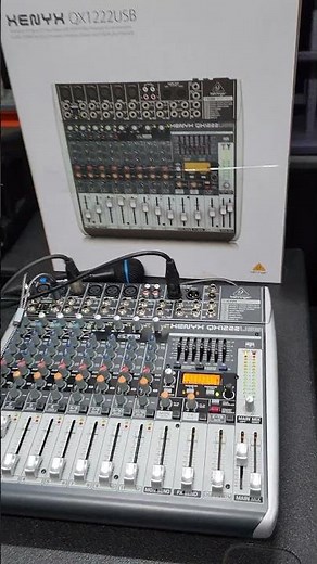 Behringer XENYX QX1222USB mixing console | EXXO EX12PRO Active speaker.