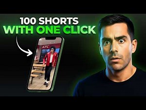 One Click = 100 Shorts (No Editing) with AI