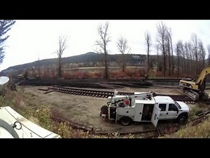 Railroad switch install time lapse