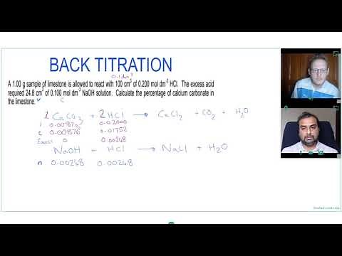 BACK TITRATION for A LEVEL CHEMISTRY