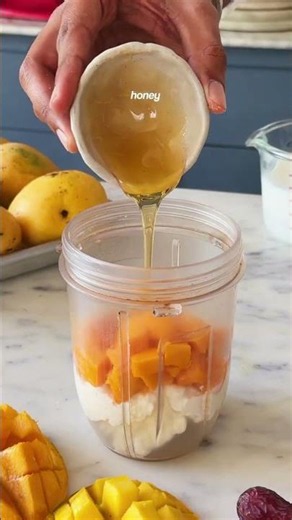 *HIGH PROTEIN* MANGO CHEESECAKE #shorts