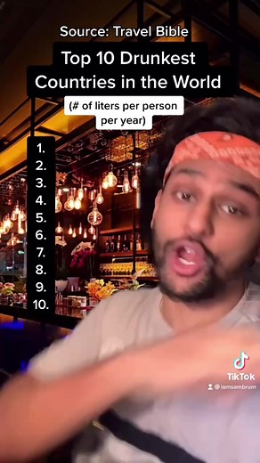 Top 10 Drunkest countries in the world #countries #drunk #drinking #liquor #alcohol #learning #foryou #fyp #sambrum