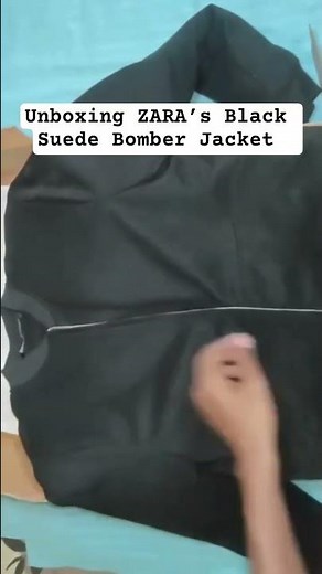 ZARA Men’s Black Suede Leather Bomber Jacket | Unboxing, Fit & Style Review