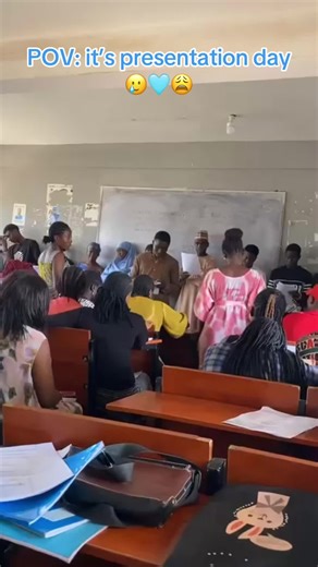 POV: It's Presentation Day for Marketing Students