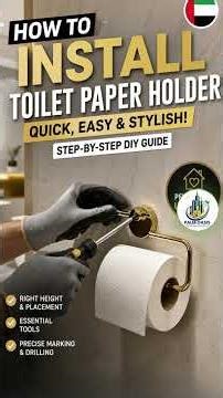 How to Install a Toilet Paper Holder: A Quick & Easy DIY Guide!