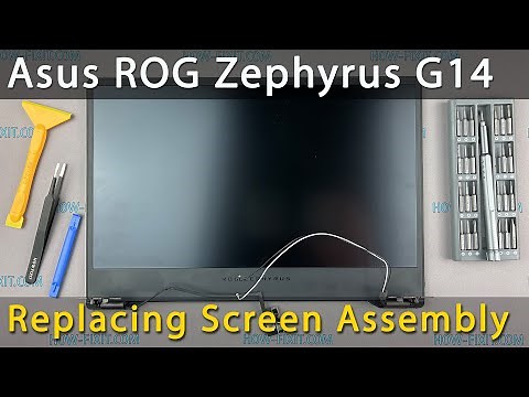 Asus ROG Zephyrus G14 GA401 Screen assembly replacement | Step-by-step DIY Tutorial