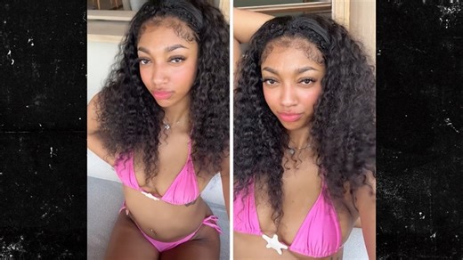 Angel Reese Rocks Tiny Pink Bikini On Vacation