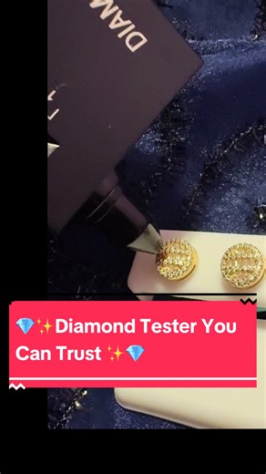 ✨💎Diamond Tester I use the MOST!! perfect for testing your moissanite and your diamond Jewelry 💎 ✨ #diamondtester #fyp #realorfake #diamonds