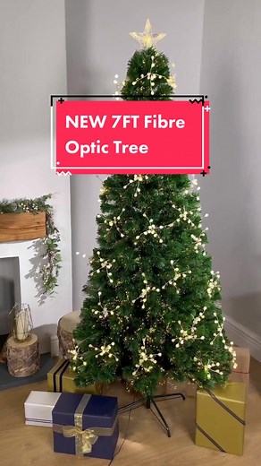 7-Foot Fibre Optic Tree with LED Star for Christmas