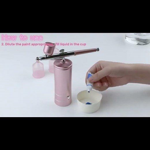 USB Rechargeable Airbrush Kit with Compressor | Portable High-Pressure Spray Gun, Extended Hose