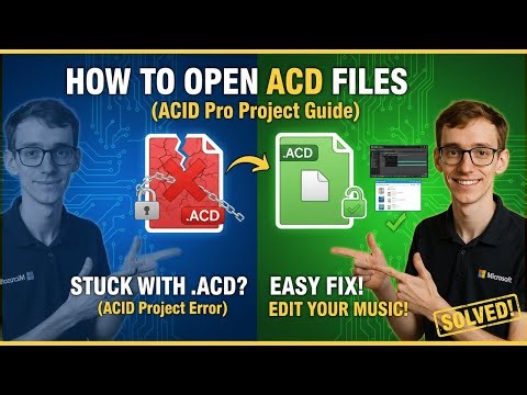 How to Open ACD Files (ACID Pro Project)