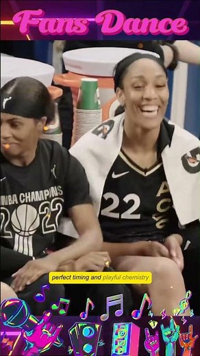 A'ja Wilson & Sydney Colson’s Hilarious Bench Dance 😆🏀💃