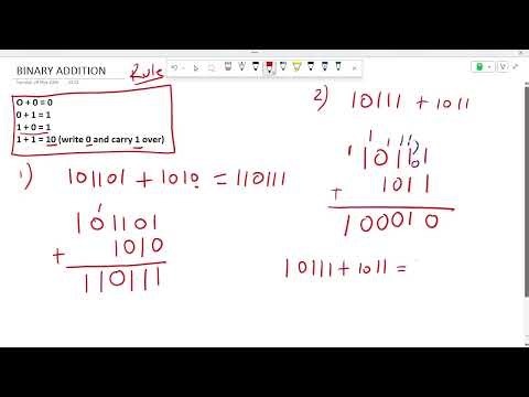 ECDE LEVEL 3 - BINARY ADDITION AND SUBTRACTION EXAMPLES