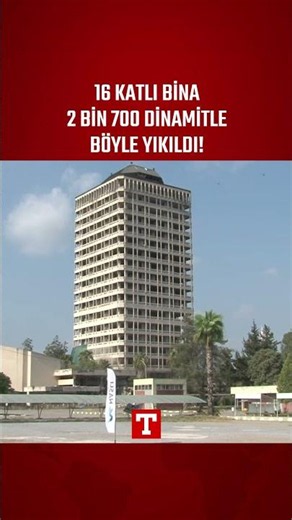16-Story Çukobirlik Building Demolished Like This With 2,700 Sticks of Dynamite! #Shorts