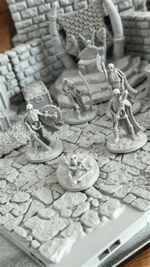 Enter the dungeon if you dare! 🏰💀 My 3D-printed dungeon is packed with hidden treasures, creepy skeletons, and brave heroes on a quest for glory. Perfect for D&D and tabletop fans—everything handmade with love and detail. Would you explore this dungeon? Tap follow for more epic builds and ideas! ⚔️✨ #dnd #dndminiatures #3dprinting #tabletop #ttrpg #dungeon #skeleton #treasure #heroes #handmade #fantasy #miniatures #dndcommunity #ttrpgcommunity #dungeonmaster #tiktokdnd