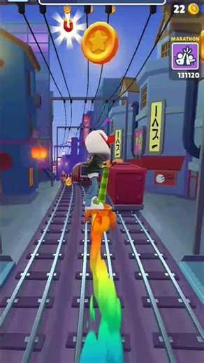 100% Crazy Tokyo Run 😱🔥 | Subway Surfers Marathon Gameplay #subwaysurfers #gaming #tokyo #shorts