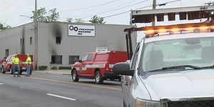 Overnight machine shop fire blocks road between downtown Paducah and southside