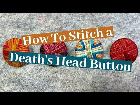 How To Stitch a Death's Head Button