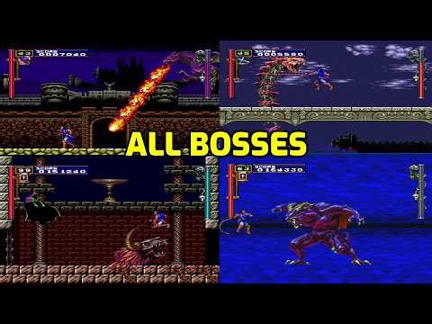 Castlevania Rondo of Blood (PC Engine CD 1993) - All Bosses + Ending
